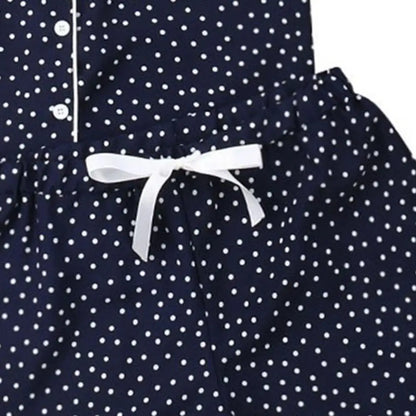 Pijama Mujer Verano 2 Piezas | Conjunto Camisa Cuello Clásico + Shorts