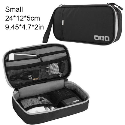 Clearance_Portable Electronic Accessories Travel case,Cable Organizer Bag Gadget Carry Bag for iPad,Cables,Power,USB Flash Drive
