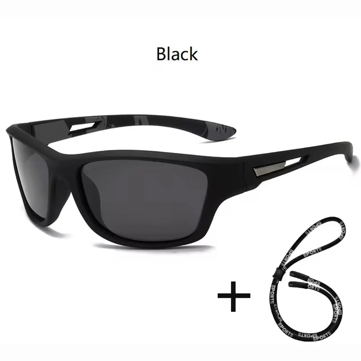Gafas de Sol Deportivas Polarizadas con Cadena | Unisex Retro UV400 para Ciclismo, Pesca y Escalada