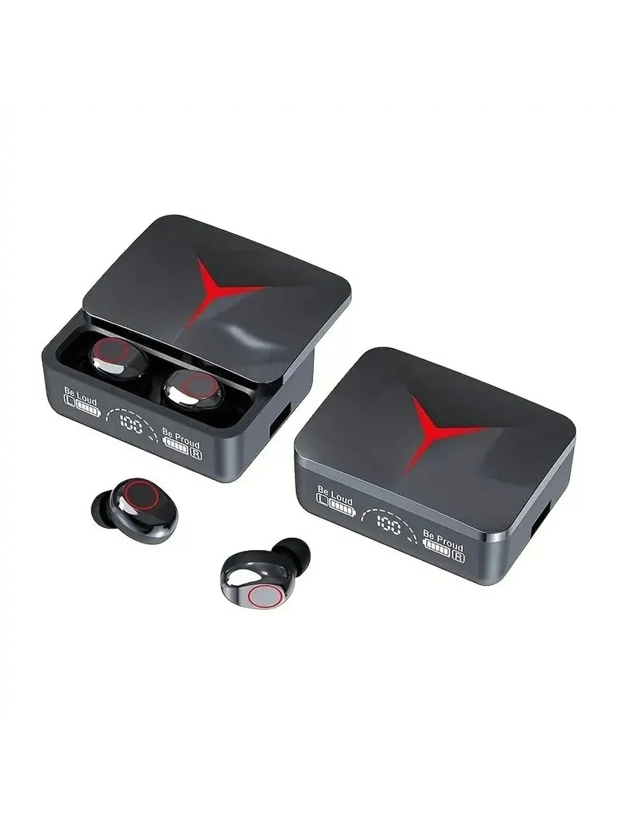 Auriculares inalámbricos TWS M90 – Bluetooth 5.3, gaming y deportivos con micrófono y estuche de carga para iPhone y Xiaomi