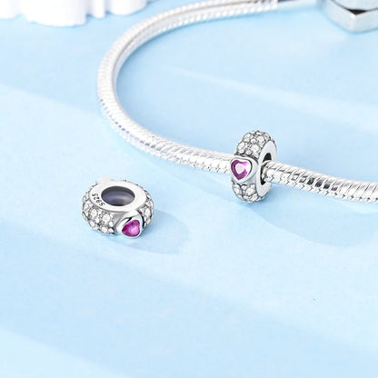 Charm de Plata 925 con Mariposa y Dragón – Abalorio Colorido con Zirconia Arcoíris para Pulseras DIY