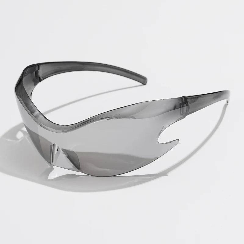Gafas de Sol Deportivas Y2K Unisex | Estilo Punk de Lujo Una Pieza UV400 Hip Hop Ciclismo