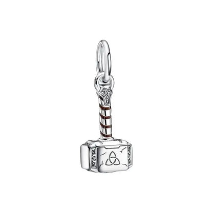 Charm Capitán América plata 925 – Abalorio de superhéroe para pulsera tipo Pandora
