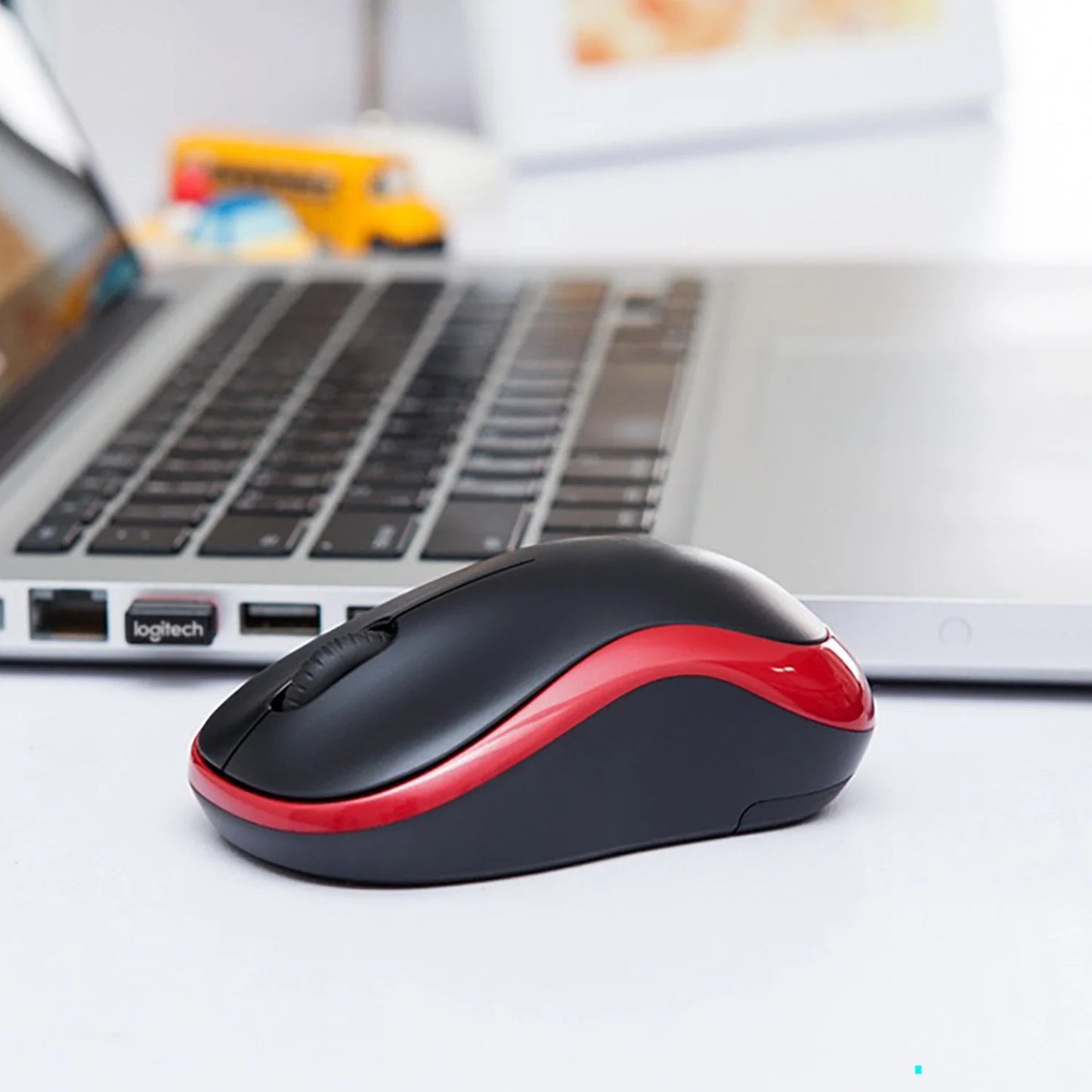M185 Mini Wireless Mouse Comfortable Portable Mouse Mice 1000DPI Ergonomic Mouse 2.4GHz with USB Mini Receiver for PC//Laptop