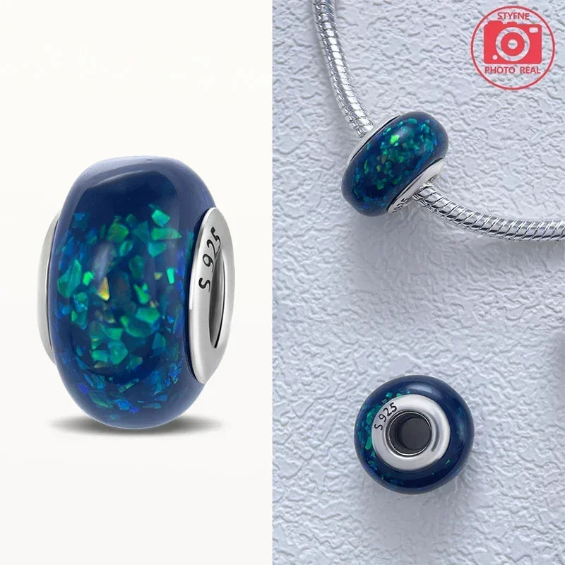 Cuenta Murano en Plata 925 | Beads de Vidrio de Colores para Pulsera Pandora Original