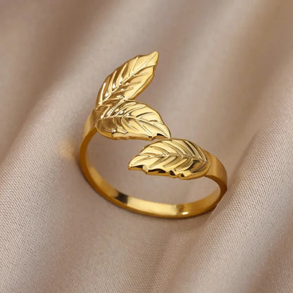 Anillos Clásicos de Acero Inoxidable 316L para Mujer - Color Dorado de Lujo Antialérgico y Duradero