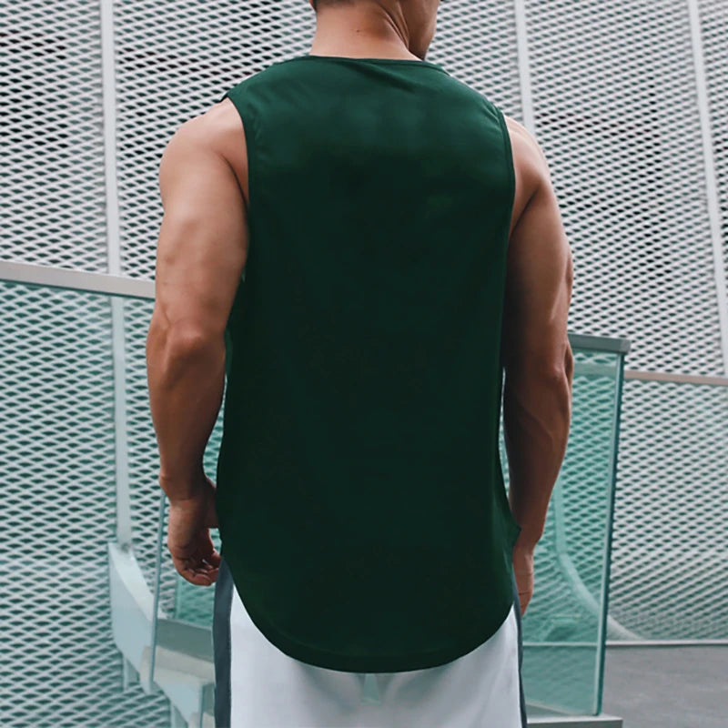 Tank Top Deportivo de Hombre – Camiseta sin Mangas de Gym, Fitness y Baloncesto, Transpirable y Secado Rápido
