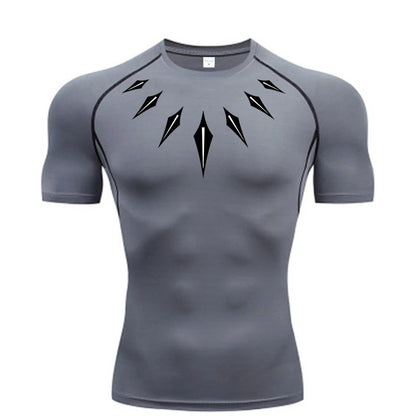 Camiseta Compresiva Anime para Hombre – Fitness, Running y Gym con Secado Rápido, Ajuste Slim y Estilo Atlético