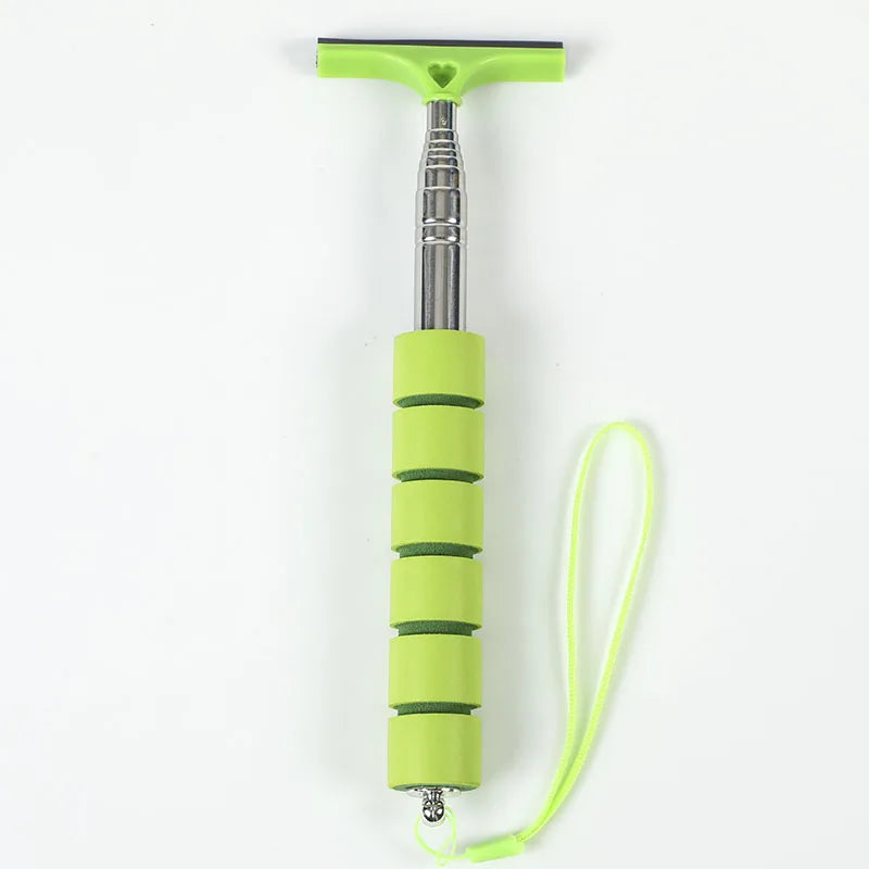 Herramienta Limpiaparabrisas de Espejo Retrovisor de Coche – Limpiador de Vidrio Antivaho, Rascador con Mango Telescópico, Cepillo de Limpieza para Ventanas