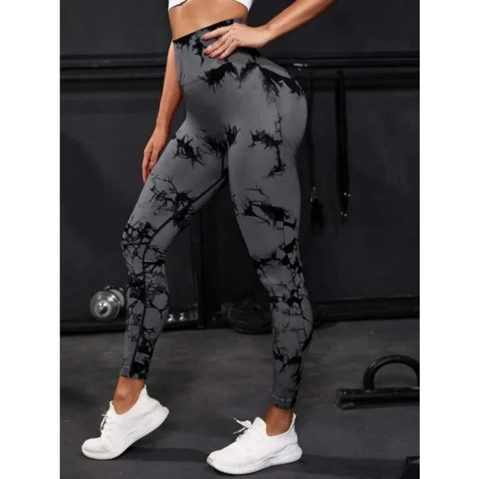 Leggings Seamless Mujer | Mallas Deportivas Cintura Alta Tie Dye Push Up Yoga y Fitness