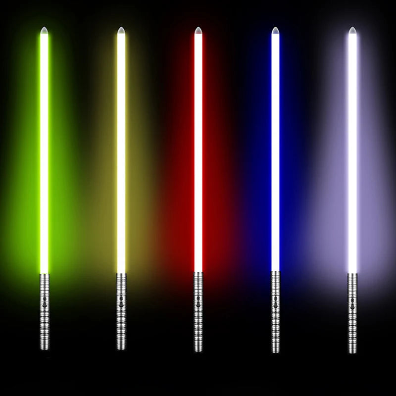 Sable de Luz RGB Metálico – Lightsaber de Juguete con Efectos Láser, Espada de Batalla y Lightstick Inspirado en Kpop