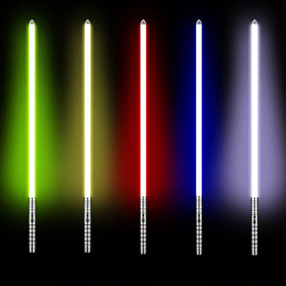 Sable de Luz RGB Metálico – Lightsaber de Juguete con Efectos Láser, Espada de Batalla y Lightstick Inspirado en Kpop