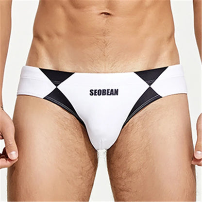 Pantaloneta de Baño para Hombre – Bóxer Sexy de Cintura Baja en Nylon, Secado Rápido para Playa, Natación y Surf