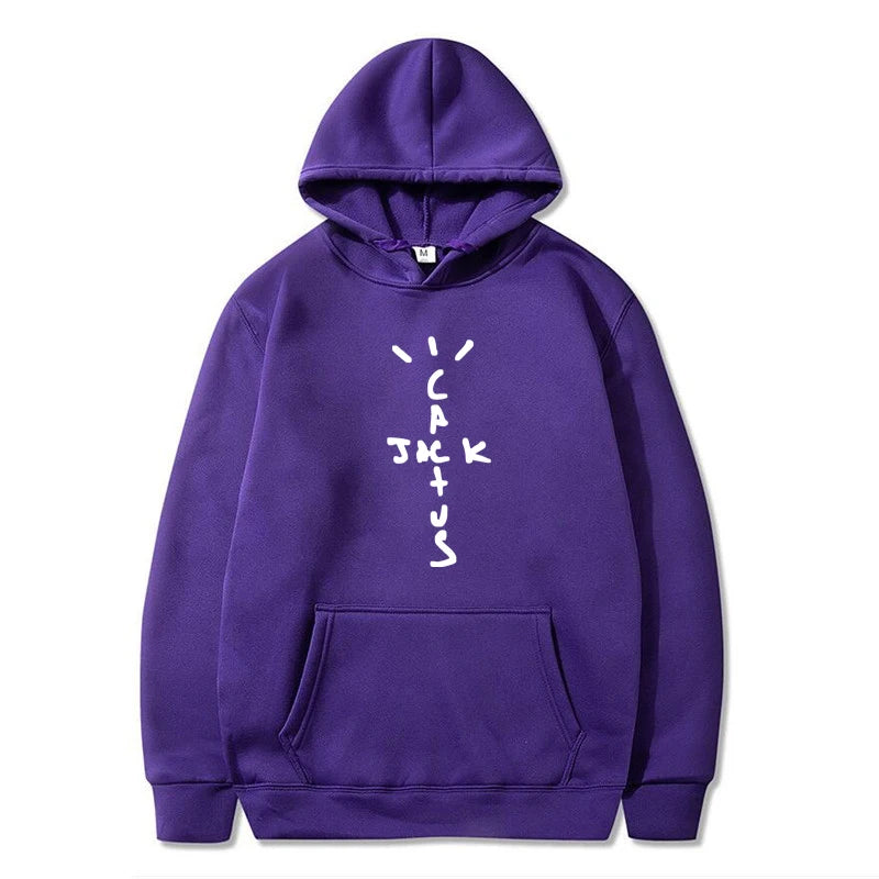 Hoodie Cactus Jack – Sudadera Unisex con Estampado Doble Cara, Moda Streetwear de Otoño