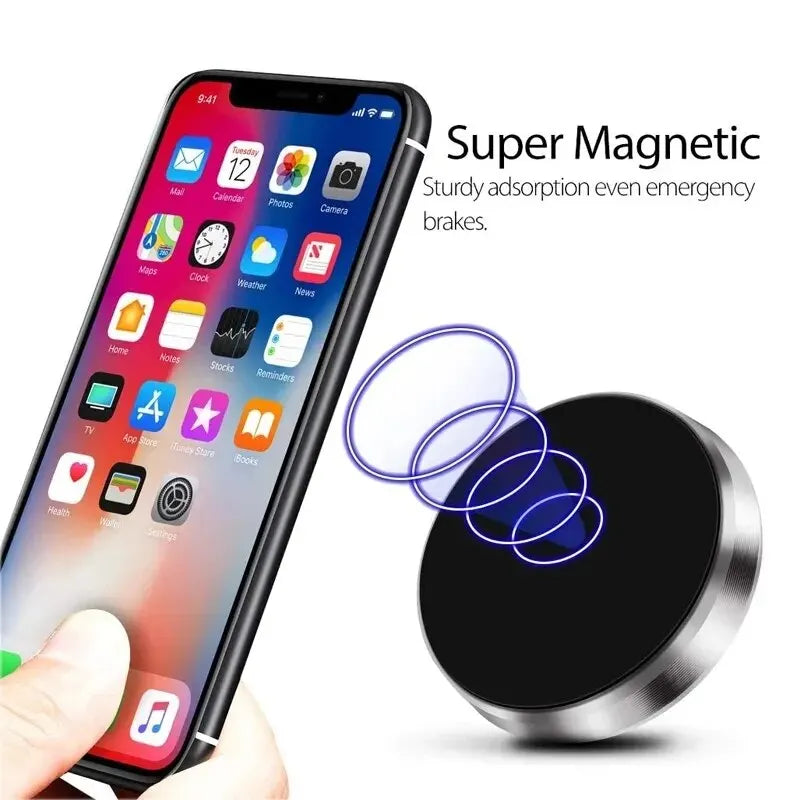 Soporte Magnético para Teléfono en Coche | Universal Dashboard Mount con Imanes Potentes y Base Adhesiva para iPhone, Samsung, Xiaomi, Huawei