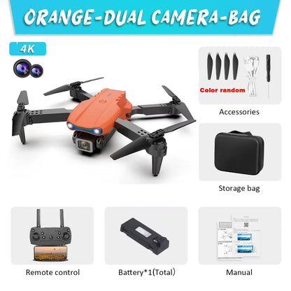 KBDFA E99Pro Drone Profesional 8K HD – Dron Plegable con Cámara Dual, FPV WiFi, Control Remoto y Fotografía Aérea
