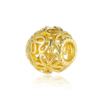 Charm Plata 925 Flores Rosadas | Cerezo y Margarita Brillante Compatible Pandora