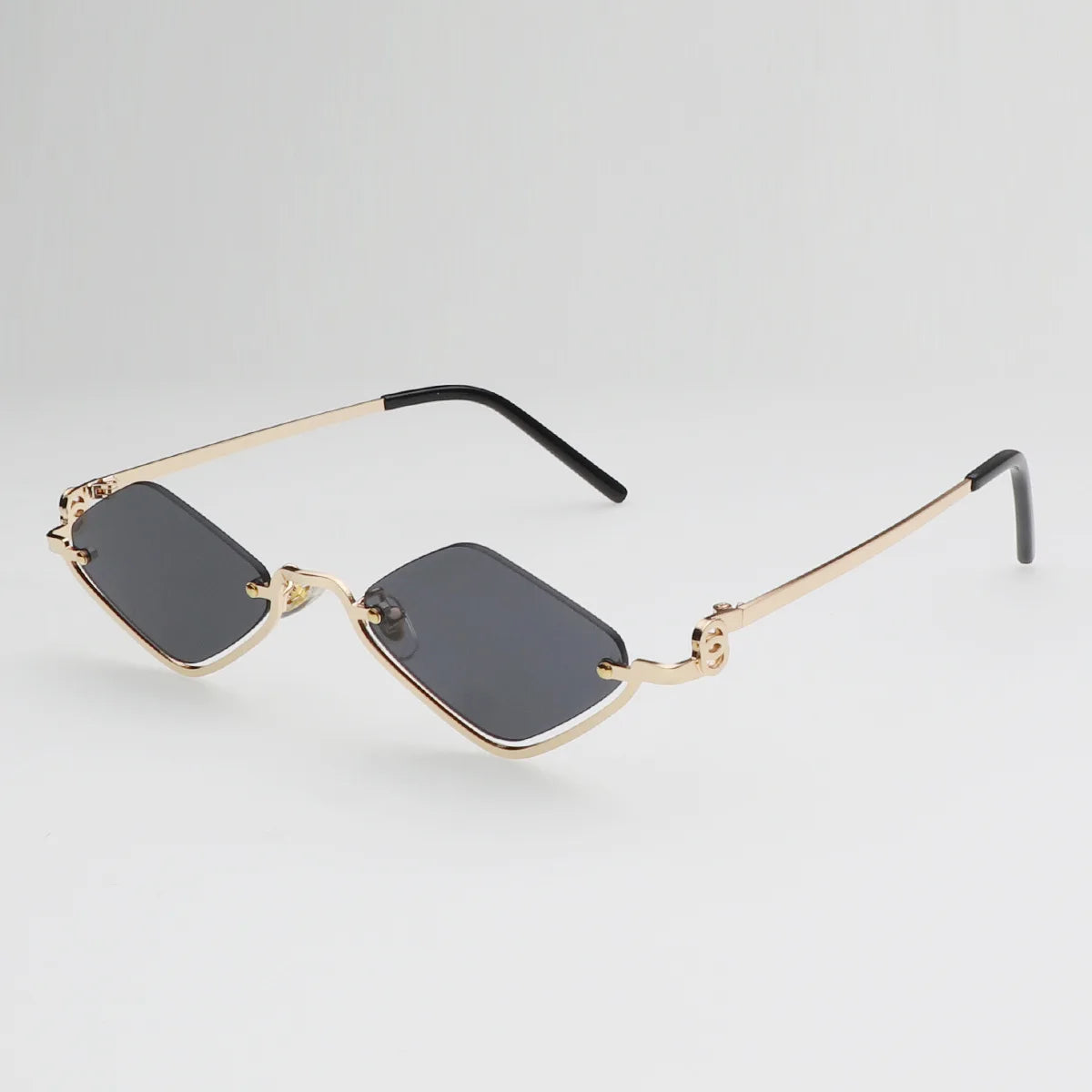 Gafas de Sol Poligonales Pequeñas Mujer | Estilo Vintage Cat Eye Marco Metálico