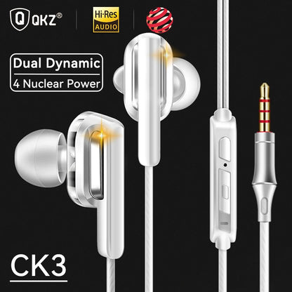 Auriculares In-Ear QKZ AK6 Originales | 6 Unidades Dinámicas con Micrófono, Sonido HIFI Estéreo y Subwoofer Deportivo