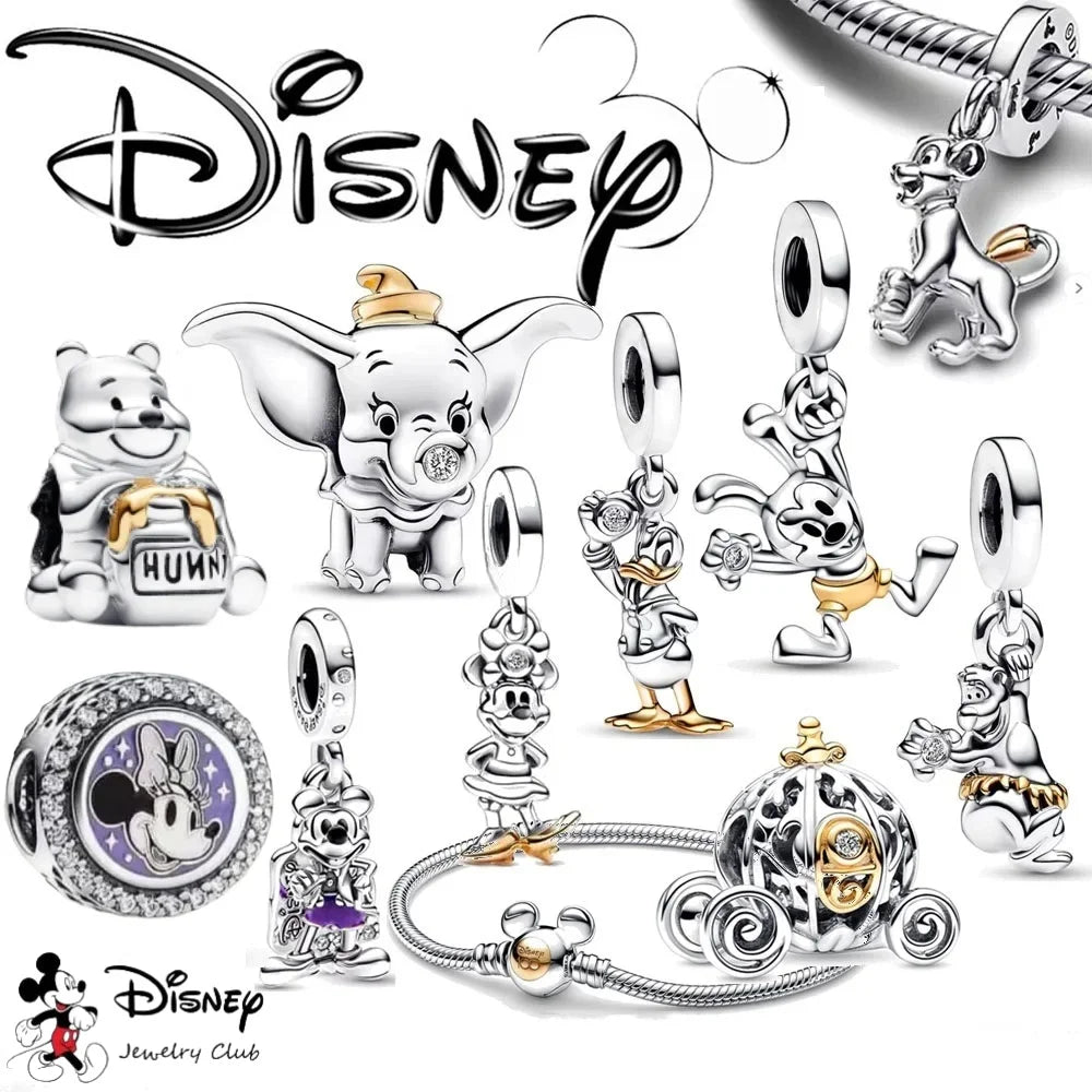 Charm Disney 100º Aniversario Mickey Mouse – Abalorios Princesa y Calabaza para Pulseras Originales Mujer