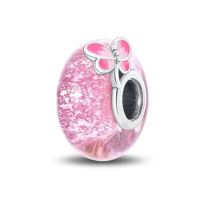 Charm separador redondo plata 925 con circonitas de colores – Compatible Pandora, joyería DIY elegante