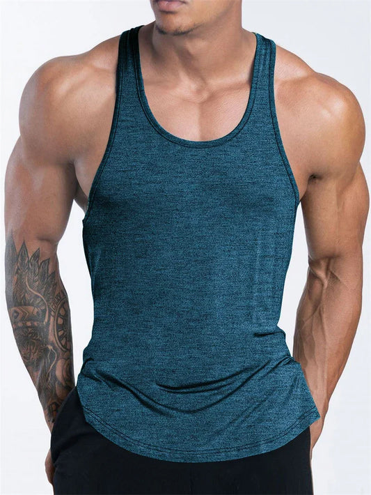 Tank Top Deportivo para Hombre – Fitness, Gym, Running y Basketball, Verano, Secado Rápido, Transpirable y Corte Loose