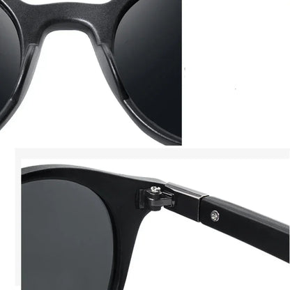 Gafas de Sol Redondas Polarizadas Unisex – Vintage Plásticas UV400 Antirreflejo para Conducir