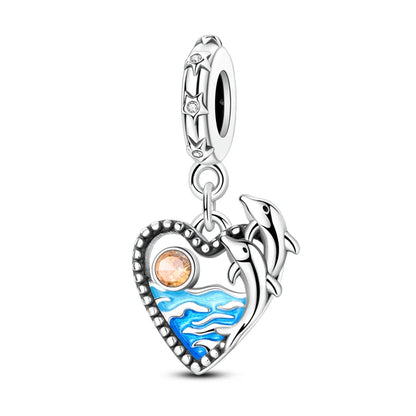 Charm de Plata S925 Hamster, Terrier y Princesa – Abalorios Brillantes para Pulseras Originales 3mm