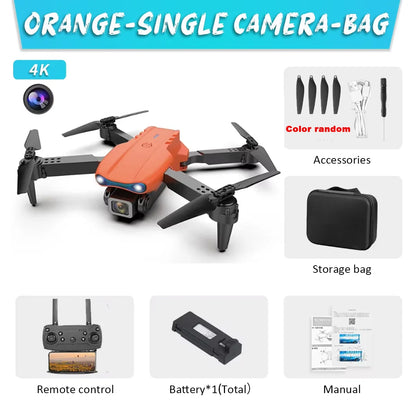 KBDFA E99Pro Drone Profesional 8K HD – Dron Plegable con Cámara Dual, FPV WiFi, Control Remoto y Fotografía Aérea