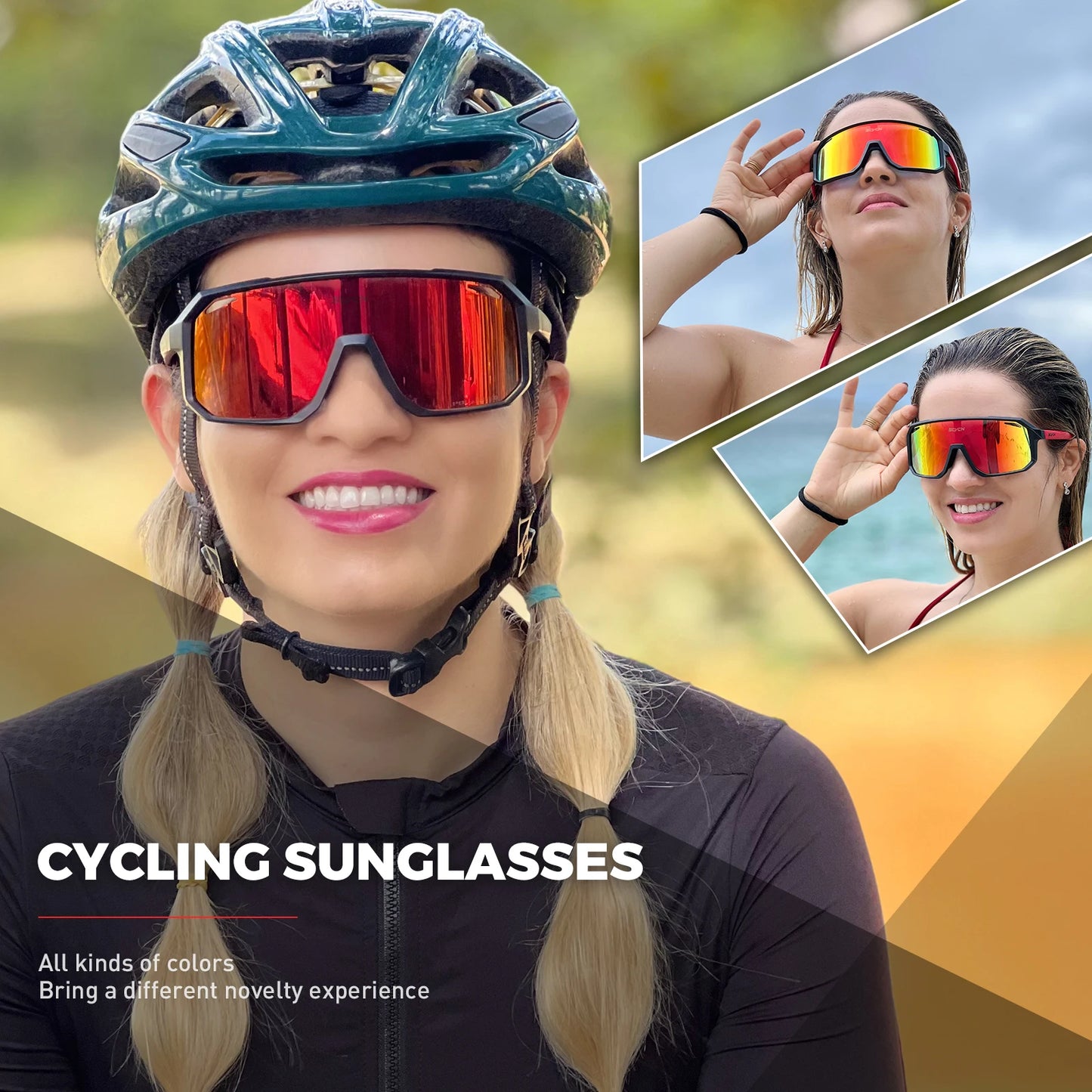 Gafas de Ciclismo SCVCN HOT MTB | Gafas Deportivas Unisex con Protección UV400 | Running, Conducción, Bicicleta y Outdoor