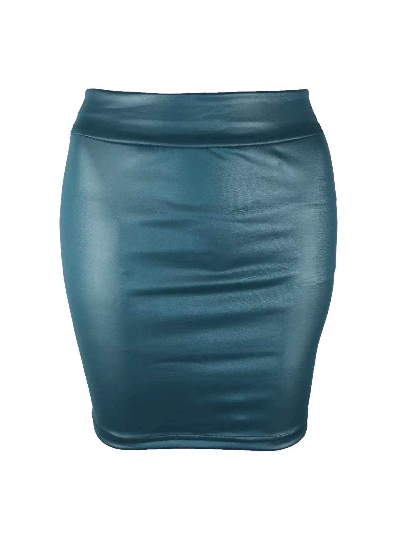 Falda Corta Mujer Cuero Sintético | Mini Falda Sexy PU Mate Slim Fit Talle Alto Streetwear