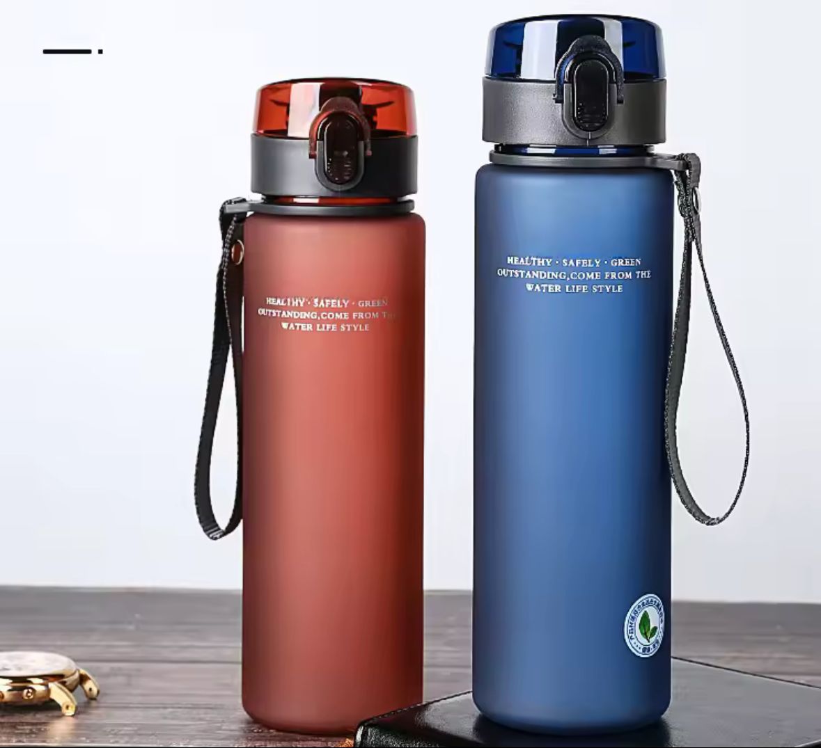 Botella Deportiva Portátil Libre de BPA | A Prueba de Fugas | 400ml / 560ml | Para Gimnasio, Viajes y Senderismo
