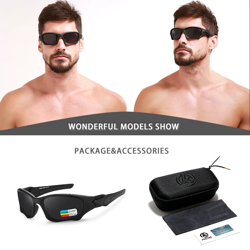 KDEAM Gafas de Sol Deportivas Polarizadas | Lentes Anti-Reflejo UV400 Unisex KD0623
