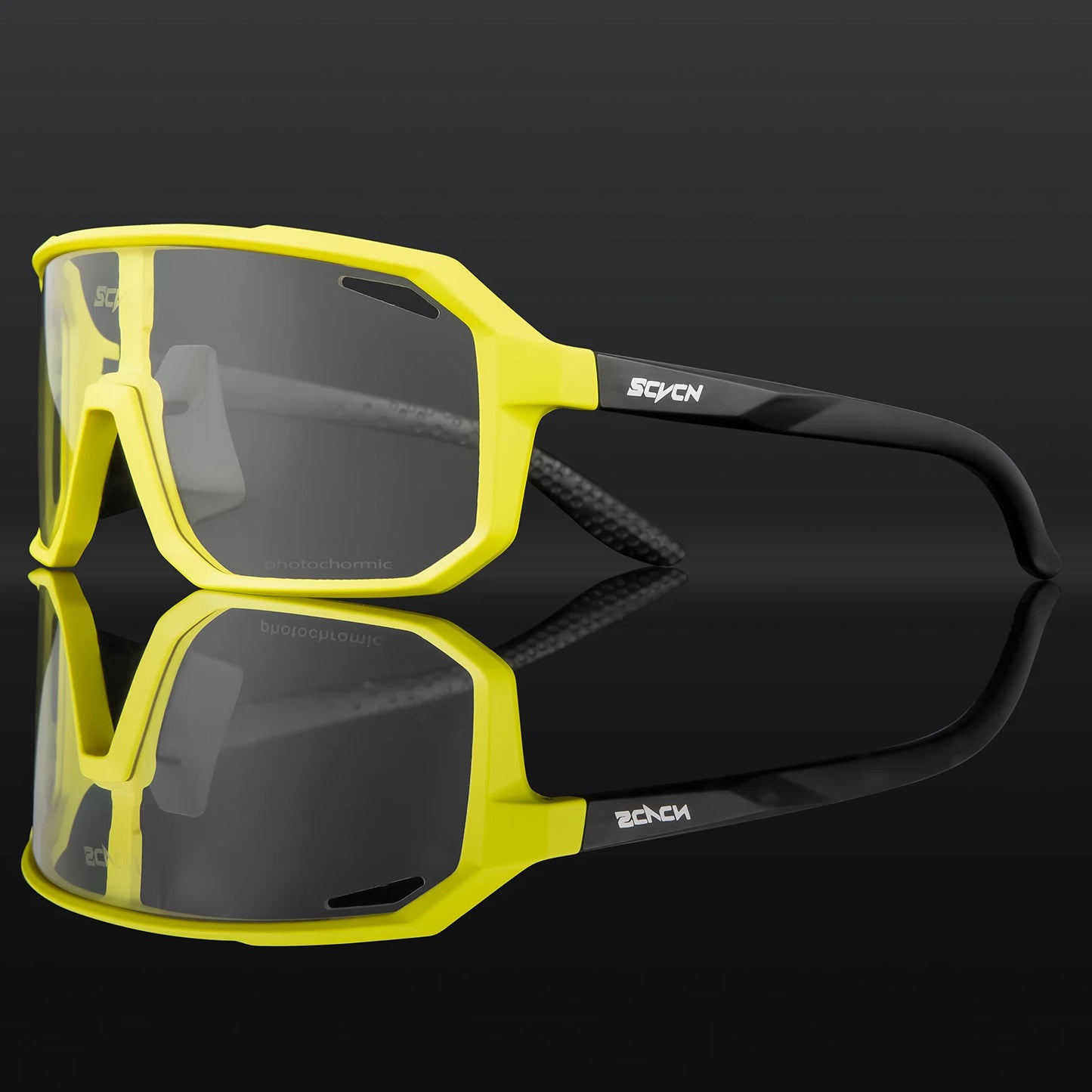 Gafas de Ciclismo SCVCN Fotocromáticas | Gafas Deportivas UV400 para Hombres MTB y Ruta