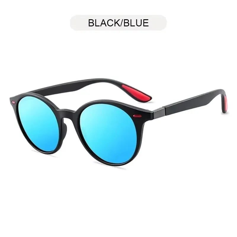 Gafas de Sol Redondas Polarizadas Unisex – Vintage Plásticas UV400 Antirreflejo para Conducir