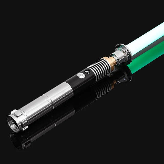 RGB Metal Lightsaber Dueling Smooth Swing Laser Sword Sabre De Luz 16 Color Changing 16 Sounds FOC Rave Flashing Toy