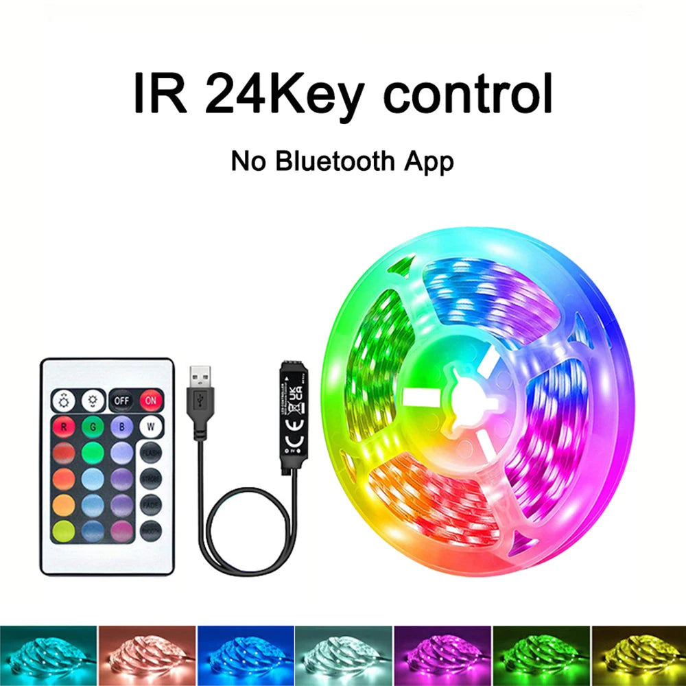 Tira LED 40M RGB con Control por APP y Mando | USB 5V | Luces Musicales con Sincronización al Ritmo | Decoración para Habitación y TV