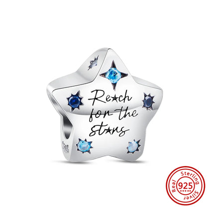 Charm sorpresa de plata 925 estilo estrella y corazón – Bolsa sorpresa random para pulsera DIY mujer