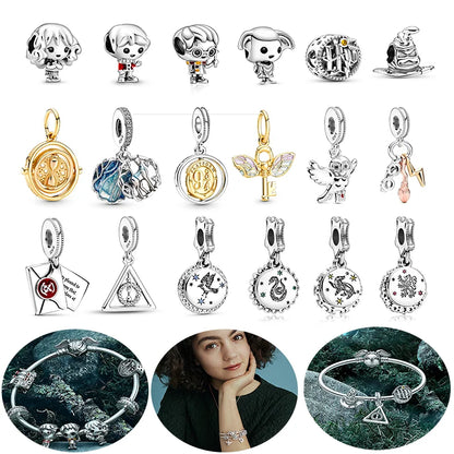 Charm Sombrero Harry Potter en Plata 925 – Abalorio Original para Pulsera DIY Mujer