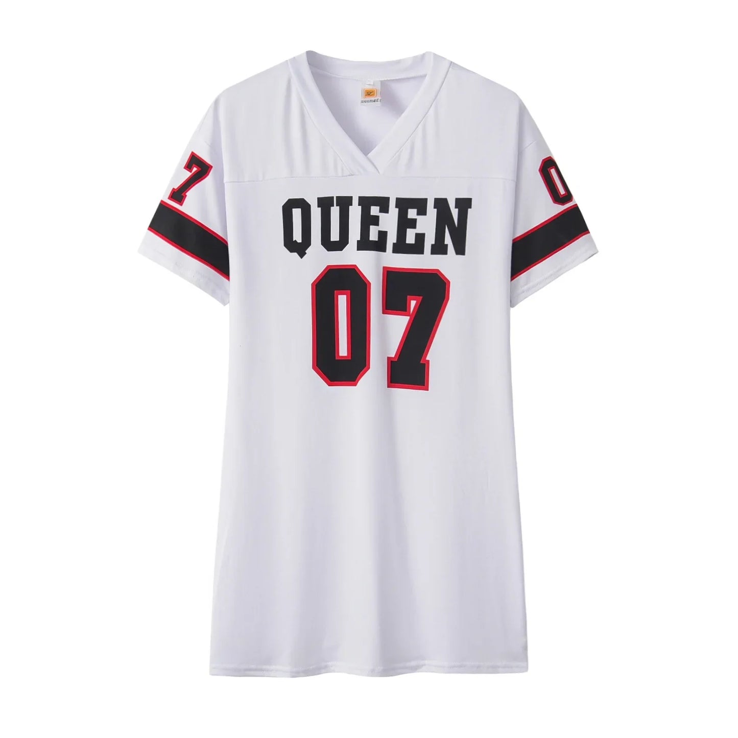 Camiseta Mujer Verano | Estilo Europeo y Americano con Estampado de Letras Cuello en V