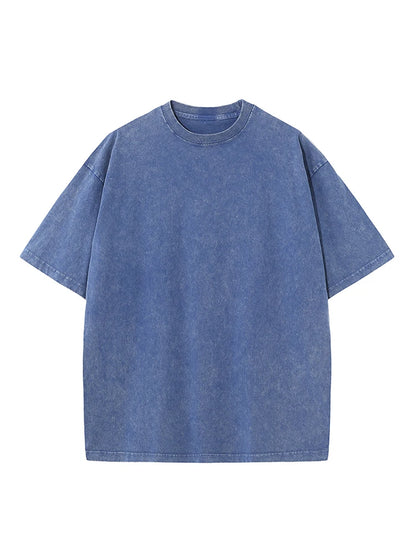 Camiseta Hombre 2025 | Oversize Vintage Y2K Acid Wash Estilo Streetwear
