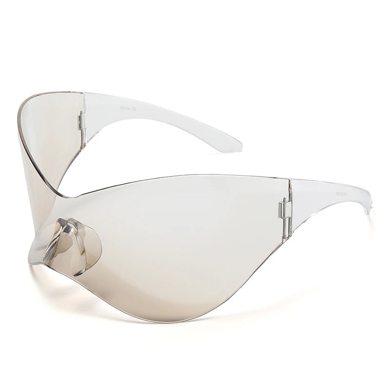 Nuevas Gafas de Sol Oversized Y2K Punk Sin Montura | Unisex Hip Hop Sport One Piece UV400