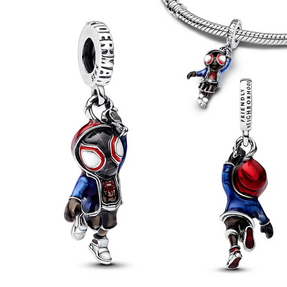 Charm Disney Marvel Plata 925 | Iron Man & Spiderman Beads Compatibles Pandora Pulseras
