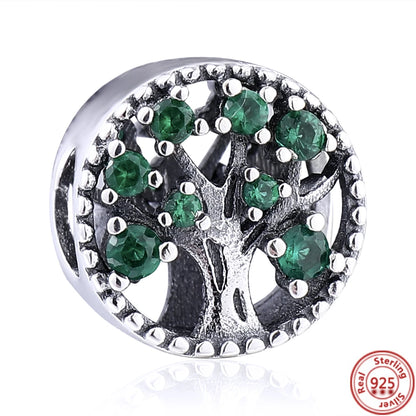 Charm trébol verde dopamina en plata 925 – Flor del bosque para pulsera DIY compatible Pandora mujer