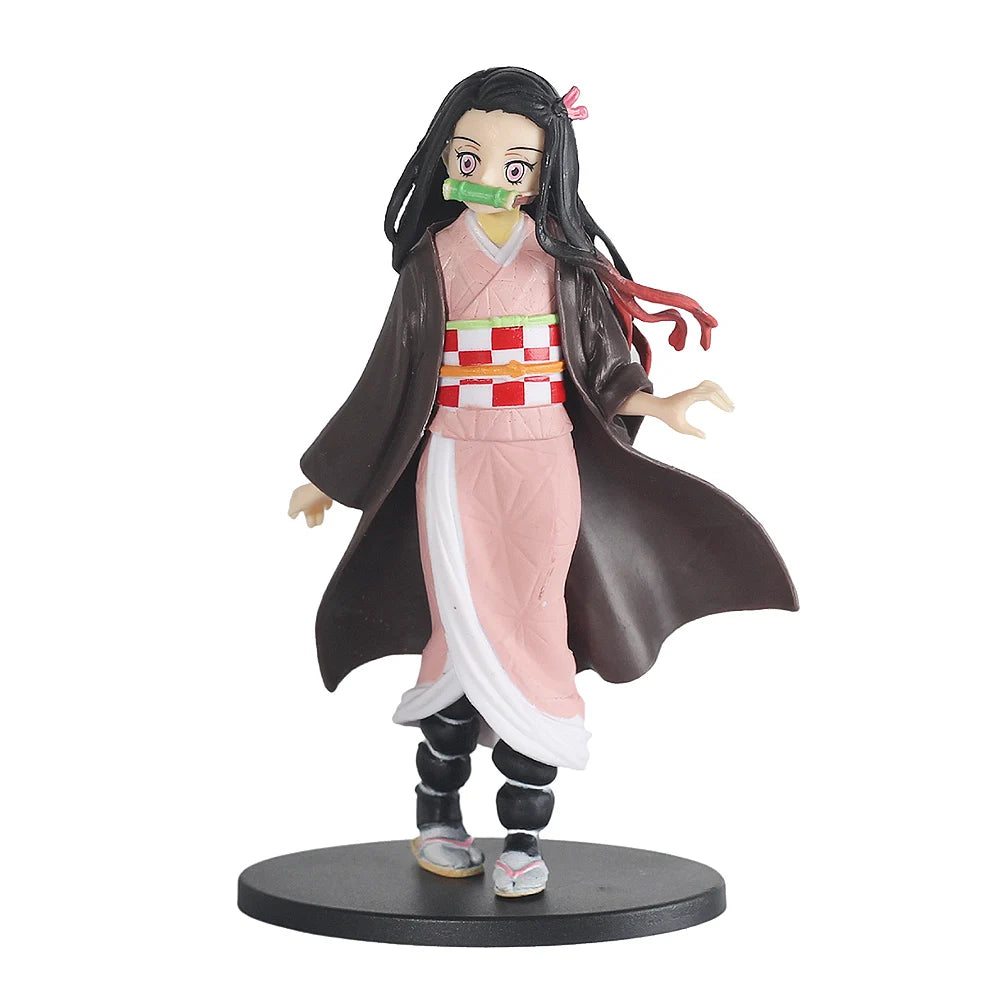 Hot Anime Demon Slayer Kimetsu no Yaiba Figure Kamado Tanjirou Action Figure Agatsuma Zenitsu Nezuko Warrior PVC Model Toys
