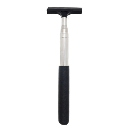 Herramienta Limpiaparabrisas de Espejo Retrovisor de Coche – Limpiador de Vidrio Antivaho, Rascador con Mango Telescópico, Cepillo de Limpieza para Ventanas