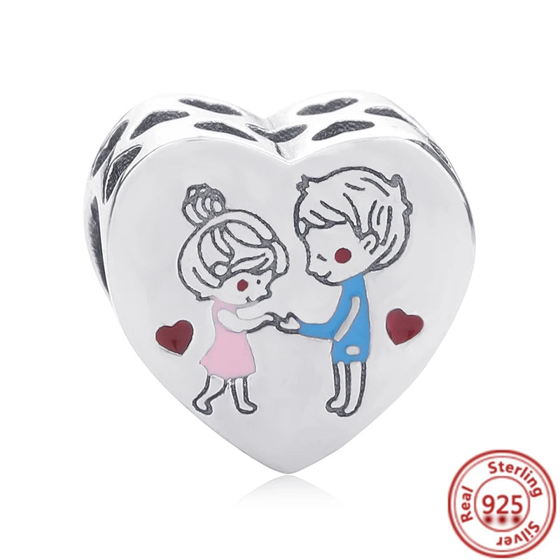 Charm sorpresa de plata 925 estilo estrella y corazón – Bolsa sorpresa random para pulsera DIY mujer