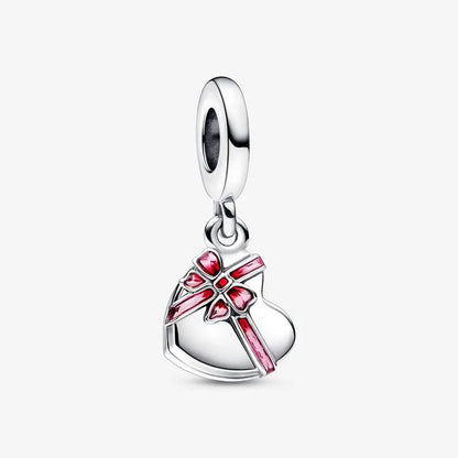 Charm flor margarita rosa de plata 925 – Colgante en forma de flor para pulsera tipo Pandora, joyería elegante para mujer
