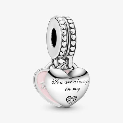 Charm flor margarita rosa de plata 925 – Colgante en forma de flor para pulsera tipo Pandora, joyería elegante para mujer