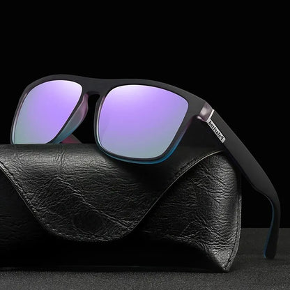 Gafas de Sol Polarizadas Moradas Unisex – Retro Cuadradas Deporte Conducción Pesca UV400